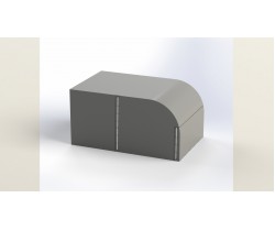 Тент ПВХ (630г/м2) 2616 -1200 с дугой (3 клапана)