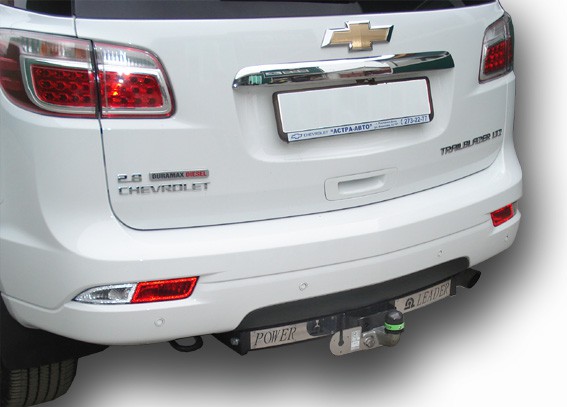 Фаркоп для CHEVROLET Trailblazer GM800 2012 с нерж. пласт.|
