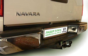 Фаркоп для Nissan Navara D40 Double Cab со ступенькой